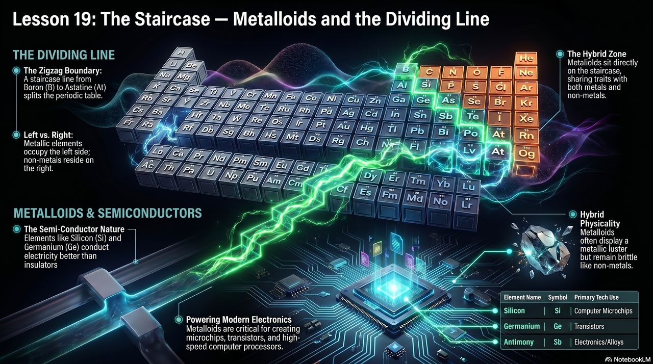 The Staircase - Educational Chemistry Diagram & Scientific Model